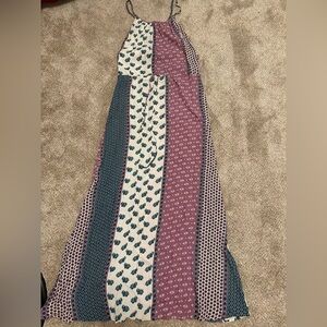 Flynn Skye Multicolor Patchwork Maxi dress